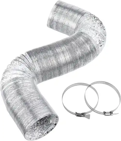 Dryer Vent Hose, 4 in x 25 ft, Non-Insulated, Includes 2 Clamps GLDUCT4X25CX12 Deal