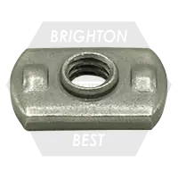 Get Yours 1/4"-20 Spot Weld Nut, Dual Rib Projection, Qty 2700