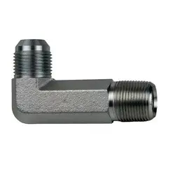 Exclusive Offer Midland Metal 2501LL64 90-deg Extra Long Elbow, 3/8-in Male JIC x 1/4-in Male NPTF, Steel