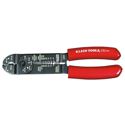 Klein Tools 1000 Multi Tool, 6-in-1 Multi-Purpose Stripper, Crimper, Wire Cutter Certified