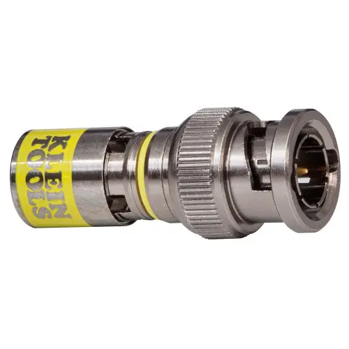 Klein Tools VDV813-607 Universal BNC Compression Connectors RG6-R6Q 10-Pack Certified