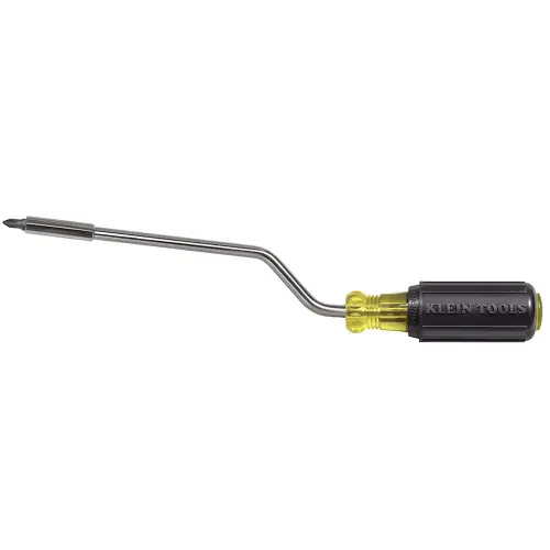 Klein Tools 67100 Multi-Bit Screwdriver, 2-in-1 Rapi-Drive Phillips and Slotted Bits Luxury