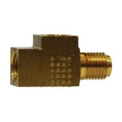 ANDERSON METALS 08609 Towed Trailer Brake Tee, 3/16-in Inverted Flared Seat x 3/16-in Inverted Flared Seat x 1/4-in Male Threaded Special Offer