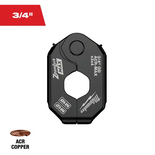 Milwaukee Tool 49-16-2655ZX 3/4" ZoomLock MAX & >B< MaxiPro Pivoting Press Ring Certified