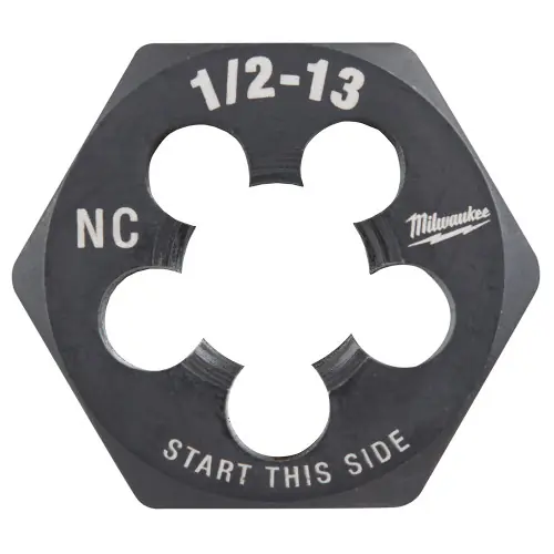 Limited Offer Milwaukee Tool 49-57-5360 1/2"-13 NC 1-Inch Hex Threading Die
