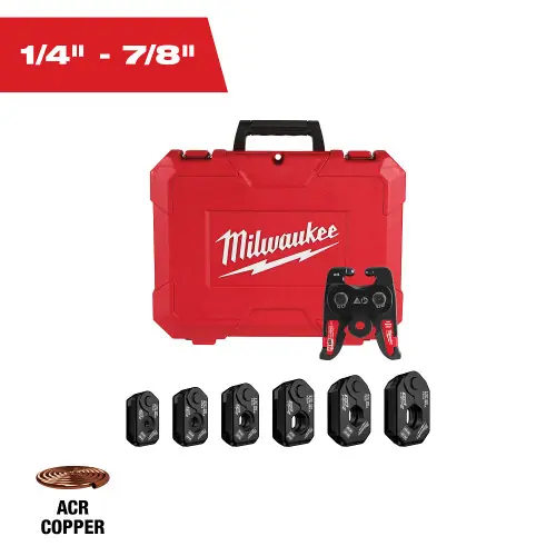 Milwaukee Tool 49-16-2661ZX ¼ 7/8 ZoomLock MAX & >B< MaxiPro Pivoting Press Ring Kit for M18 FORCE LOGIC Press Tool Affordable