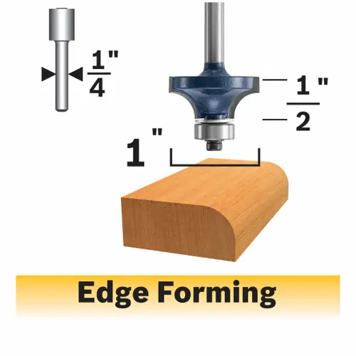Place Order Bosch 85294MC 1/4 In. x 1/2 In. Carbide-Tipped Roundover Router Bit