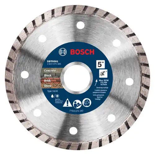 Cheap Bosch DBT0501 5 In. Turbo Rim Diamond Wheel for Smooth Cuts