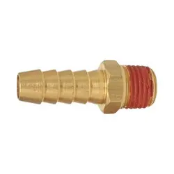 Midland Metal 32011VS Rigid Male Adapter, 3/8-in Hose Barb x 1/8-in Male NPTF, Brass One Day Deal