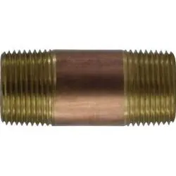 Midland Metal 42101 Nipple, 1 in MPT x 1 in MPT, 2 in, Brass Deal
