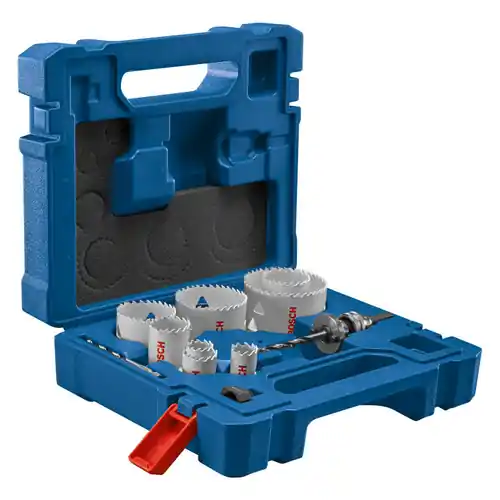 Hassle-Free Returns Bosch HBT12EL 12 pc. Professional Electrician Bi-Metal Hole Saw Set (12 Pack)