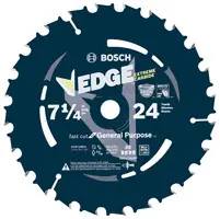 Weekend Sale Bosch DCB724B25 25 pc. 7-1/4 In. 24 Tooth Edge Circular Saw Blades for Framing (Bulk)