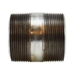 Special Discount Midland Metal 58160 Pipe Nipple, 2 in MPT x 2 in MPT, Close L, Steel, Galvanized, SCH 80 Schedule