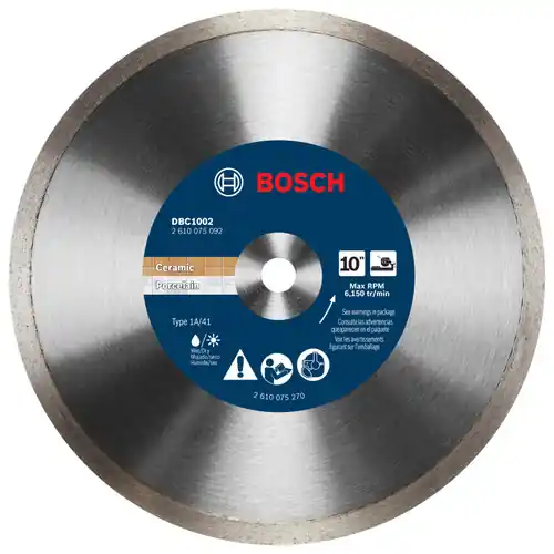 Bosch DBC1002 10 In. Premium Continuous Rim Diamond Wheel for Precise Cuts Deal