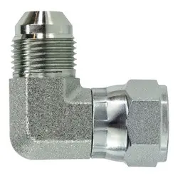 Midland Metal 6500-06-04 90-deg Swivel Elbow, 3/8-in Male JIC x 1/4-in Female JIC Swivel, Steel Affordable