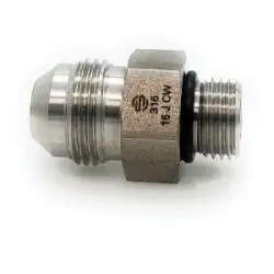 Fan Favorite STAINLESS ADAPTERS SS6400-32-32 Straight Adapter, 2-in Male JIC x 2-in Male O-Ring Boss, Stainless Steel