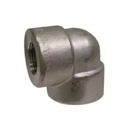 Genuine Midland Metal 103102 90 deg Elbow, 3/8 in Threaded x 3/8 in Threaded, Stainless Steel, 3000 lb