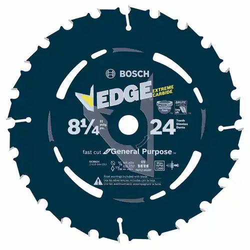 Bosch DCB824 8-1/4 In. 24 Tooth Edge Circular Saw Blade for Framing Fan Favorite