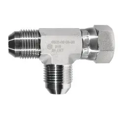 STAINLESS ADAPTERS SS6602-20-20-20 Swivel Run Tee, 1-1/4-in Male JIC x 1-1/4-in Female JIC Swivel x 1-1/4-in Male JIC In Demand