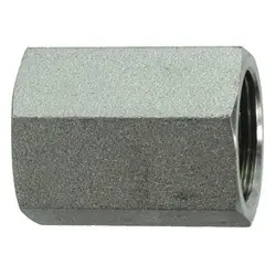 Midland Metal 9033-08-06 Coupling, 1/2-in Female BSPP x 3/8-in Female BSPP, Steel Deal