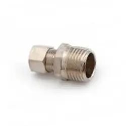 Hot Picks Midland Metal 18188LN Light Pattern Adapter, 3/8-in Compression x 1/4-in Male NPTF, Nickel-Plated Brass