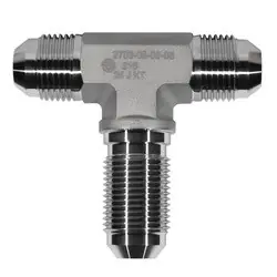 New Arrival STAINLESS ADAPTERS SS2703-16-16-16 Bulkhead Union Branch Tee, 1-in Male JIC x 1-in Male JIC x 1-in Male JIC, Stainless Steel