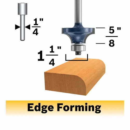Shop Now Bosch 85296MC 3/8 In. x 5/8 In. Carbide-Tipped Roundover Router Bit