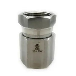 STAINLESS ADAPTERS SS1405-24-24 Swivel Adapter, 1-1/2-in Female NPTF x 1-1/2-in Female NPSM Swivel, Stainless Steel Must Have