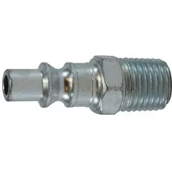 High Quality Midland Metal 28588 ARO 210 Interchange Male Plug, 1/4-in Body, 3/8-in Male NPT, Steel