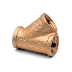 Order Now Midland Metal 44969LFUSA 45-deg Wye, 2-1/2-in Female NPT x 2-1/2-in Female NPT x 2-1/2-in Female NPT, Lead-Free Bronze