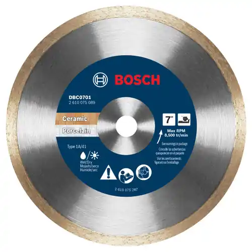 Best Seller Bosch DBC0701 7 In. Continuous Rim Diamond Wheel for Precise Cuts