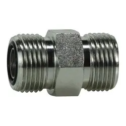 Shop Now Midland Metal FS240388 Union Adapter, 1/2-in Male O-Ring Face Seal x 1/2-in Male O-Ring Face Seal, Steel