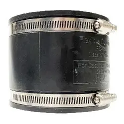 Midland Metal 195456 Flexible Coupling with Stainless Steel Band, 1-1/4 in 1-1/4 in, Rubber, SCH 40 Schedule Holiday Sale