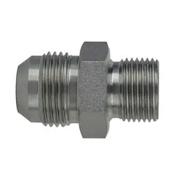 Midland Metal 7002-12-08 Connector, 3/4-in Male JIC x 1/2-in Male BSPP, Steel Top Pick