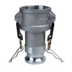 Special Offer Midland Metal E-DA-3020-A Economy Series Type DA Cam and Groove Reducer Coupler/Adapter, 3-in Female Coupler x 2-in Male Adapter, Aluminum