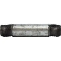 High Quality Midland Metal 58064 Pipe Nipple, 1/2 in MPT x 1/2 in MPT, 3 in L, Steel, Galvanized, SCH 80 Schedule
