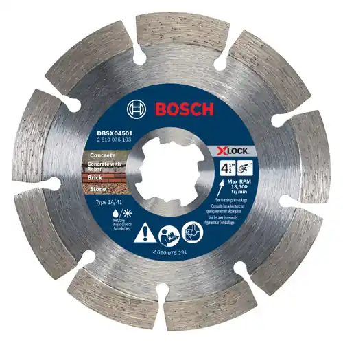 Exclusive Offer Bosch DBSX04501 4-1/2 In. X-LOCK Segmented Rim Blade for Rough Cuts