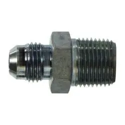 Midland Metal 7005-06-22 Straight Adapter, 3/8-in Male JIC x M22 Male Metric, Steel Final Sale