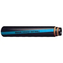 Buchanan Rubber MXS Series MXS-113 Marine Exhaust Softwall Hose, 100 ft L, Rubber Tube, Black/Blue Instant Buy