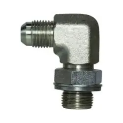 Midland Metal 7202-16-12 90-deg Elbow, 1-in Male JIC x 3/4-in Male BSPP, Steel Brand New
