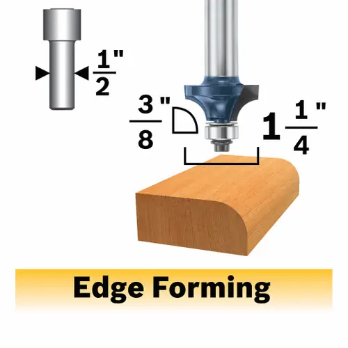 Bosch 85594MC 3/8 In. x 5/8 In. Carbide-Tipped Roundover Router Bit Get Yours
