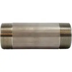 Price Drop Midland Metal 48183 Welded Pipe Nipple, 2-1/2 in MPT x 2-1/2 in MPT, 4 in L, Stainless Steel, SCH 40 Schedule