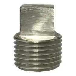 Midland Metal 62670B1 Barstock Square Head Plug, 1/8 in MPT, Stainless Steel Instant Buy