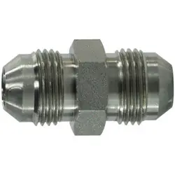Reduced Price Midland Metal 240343 JIC Tube Union, 1/4-in Male JIC x 3/16-in Male JIC, Steel