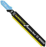 Bosch T118EHM1 3-1/4 In. 14 TPI Carbide Edge for Stainless Steel T-Shank Jig Saw Blade Low Price