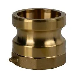 Midland Metal E-CGA-400-B1 Economy Series Type A Cam and Groove Adapter, 4-in Male Adapter x 4-in Female NPT, Brass Get Yours