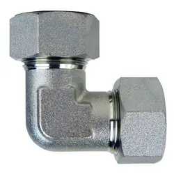 Buy Online Midland Metal D2500-L08-L08 90-deg Elbow with Cutting Ring and Nut, L08 Metric Bite Type x L08 Metric Bite Type