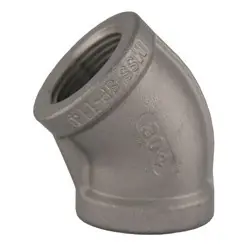 Midland Metal 62181MS SP-114 45-deg Elbow, 1/4-in Female NPT x 1/4-in Female NPT, 304 Stainless Steel New Arrival