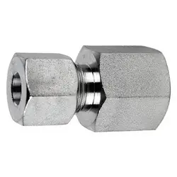 Super Sale Midland Metal D7405-S20-08 Female BSPP DIN Adapter, S20 Metric Bite Type x 1/2-in Female BSPP, Steel
