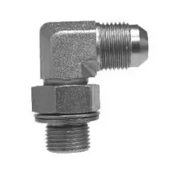 Midland Metal 7205NWO1022 90-deg Elbow, 5/8-in Male JIC x M22 Male Adjustable O-Ring Boss, Steel Express Delivery